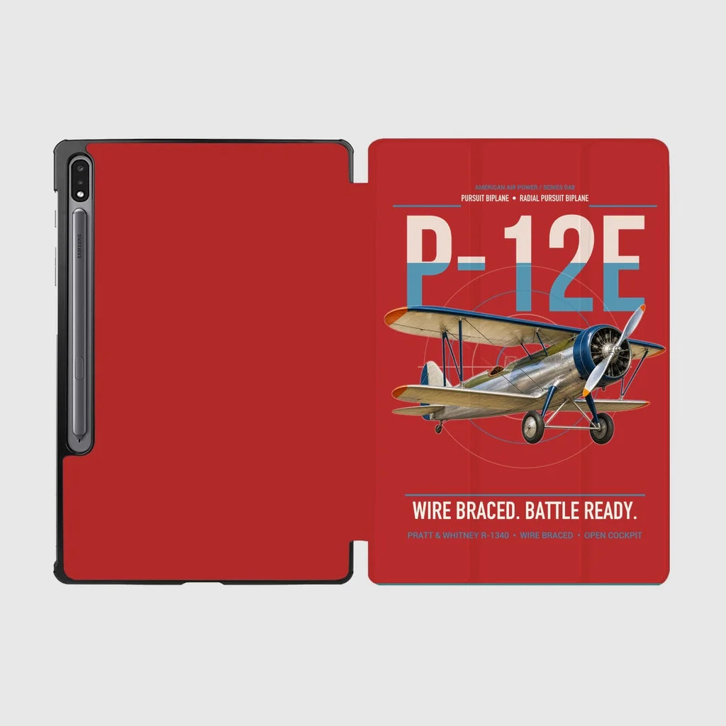 Boeing P-12E design on red samsung tablet tablet case