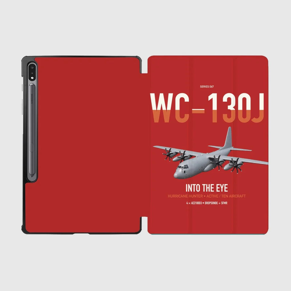 WC-130J Hurricane Hunter design on red samsung tablet tablet case