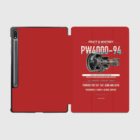 Thumbnail for PW4000-94 design on red samsung tablet tablet case