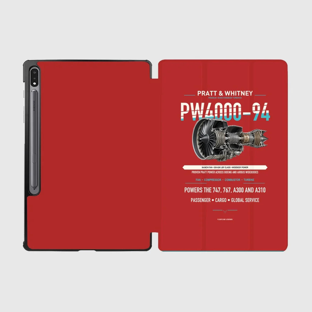 PW4000-94 design on red samsung tablet tablet case