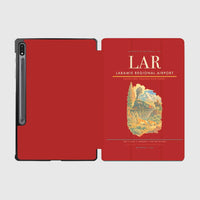 Thumbnail for Laramie Regional Airport (LAR) design on red samsung tablet tablet case