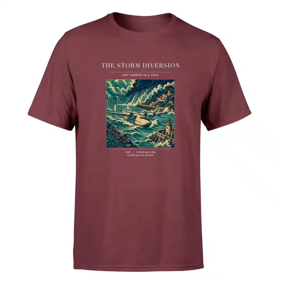 VINTAGE G4074 - The Storm Diversion - Premium T-Shirt design on darkred premium t shirt