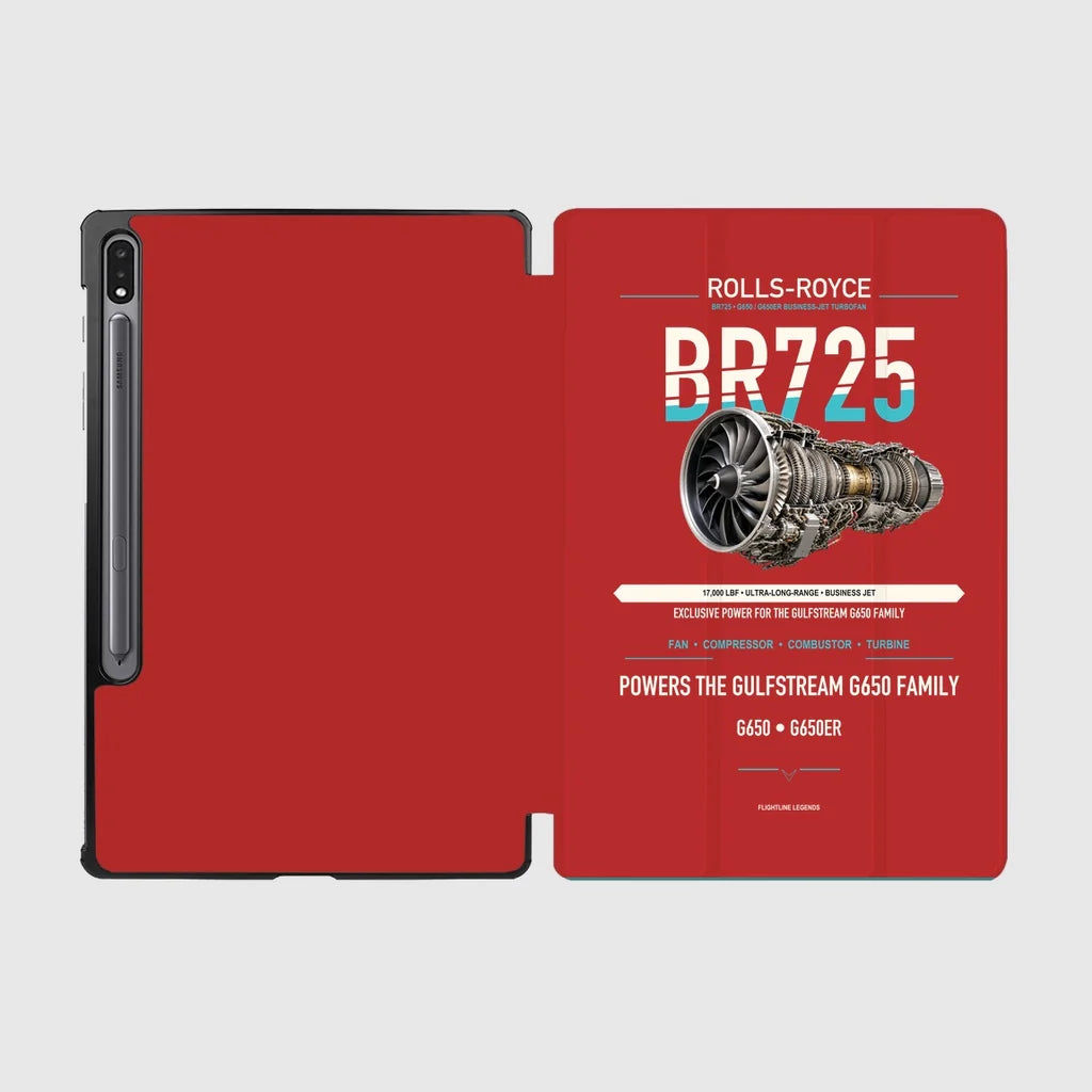 BR725 design on red samsung tablet tablet case