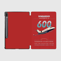 Thumbnail for Bombardier Challenger 600 design on red samsung tablet tablet case