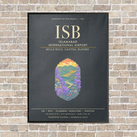 Thumbnail for Islamabad International Airport ISB - Canvas Framed - Gray