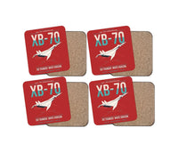 Thumbnail for XB-70A Valkyrie design on red 4 pieces set coaster
