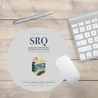 Thumbnail for Sarasota Bradenton International Airport (SRQ) design on light gray round mouse pad