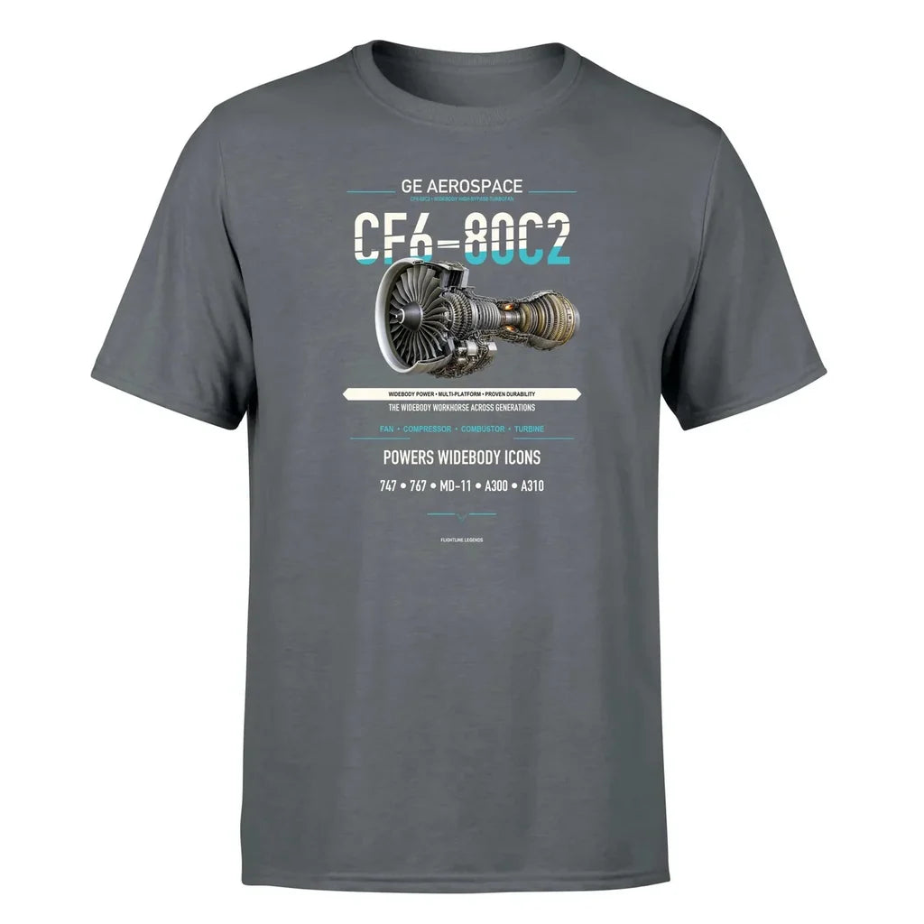 CF6-80C2 design on gray single side