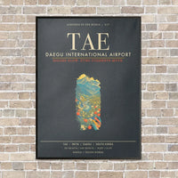 Thumbnail for Daegu International Airport TAE - Canvas Framed - Gray