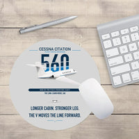 Thumbnail for Cessna Citation 560 - Citation V design on light gray round mouse pad