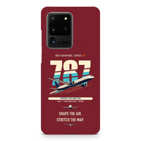Thumbnail for Boeing 787-9 Dreamliner design on samsung case - dark red