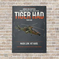 Thumbnail for Airbus Helicopters Tiger HAD vertical canvas print - no frame - gray background
