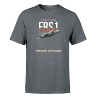 Thumbnail for British Aerospace Sea Harrier FRS.1 design on gray t-shirt, single-side print