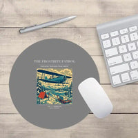 Thumbnail for VINTAGE G4290 - The Frostbite Patrol - Designed Mouse Pads design on gray round