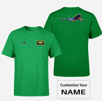 Thumbnail for Customisable Multicolor Airplane T-Shirt - view 7
