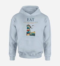 Thumbnail for Pangborn Memorial Airport (EAT) design on light blue hoodie single-side print