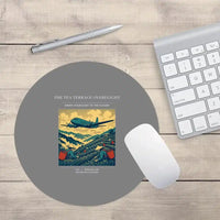 Thumbnail for VINTAGE G4342 - The Tea Terrace Overflight - Designed Mouse Pads design on gray round