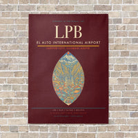 Thumbnail for El Alto International Airport LPB - Canvas No Frame - Dark Red