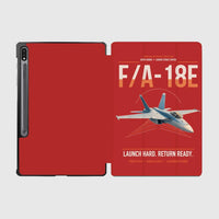 Thumbnail for F-A-18E Super Hornet design on red samsung tablet tablet case
