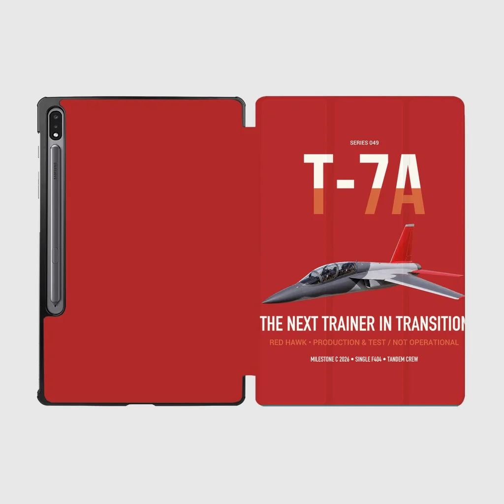 T-7A Red Hawk design on red samsung tablet tablet case