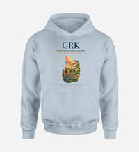 Thumbnail for Killeen Regional Airport (GRK) design on light blue hoodie single-side print