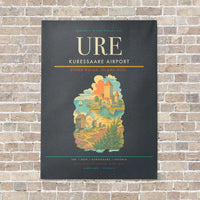 Thumbnail for Kuressaare Airport URE vertical canvas print - no frame - gray background