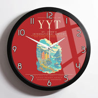 Thumbnail for St. John's International Airport YYT Wall-Clock Framed - Red