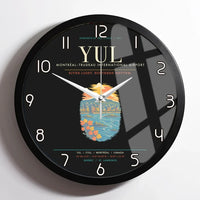 Thumbnail for MontrealTrudeau International Airport YUL Wall-Clock Framed - Black