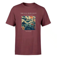 Thumbnail for VINTAGE G4437 - The Fog Horn Duet - Premium T-Shirt design on darkred premium t shirt