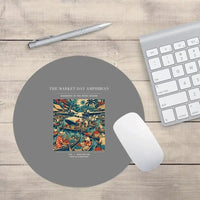 Thumbnail for VINTAGE G4404 - The Market Day Amphibian - Designed Mouse Pads design on gray round