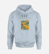 Thumbnail for Camilo Daza International Airport (CUC) design on light blue hoodie single-side print
