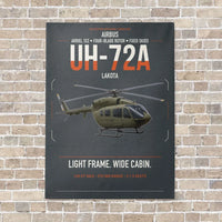 Thumbnail for Airbus UH-72A Lakota vertical canvas print - no frame - gray background