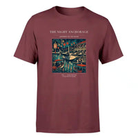 Thumbnail for VINTAGE G4063 - The Night Anchorage - Premium T-Shirt design on darkred premium t shirt