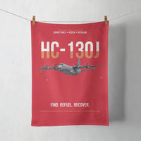 Thumbnail for HC-130J COMBAT KING II design on red towel