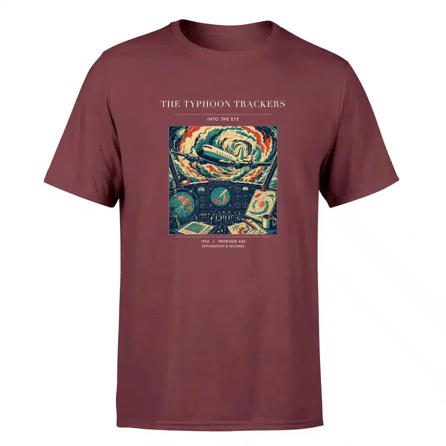 VINTAGE G4091 - The Typhoon Trackers - Premium T-Shirt design on darkred premium t shirt