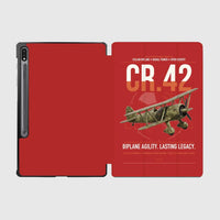 Thumbnail for Fiat CR.42 Falco design on red samsung tablet tablet case