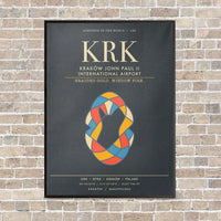 Thumbnail for Krakow John Paul II International Airport KRK - Canvas Framed - Gray