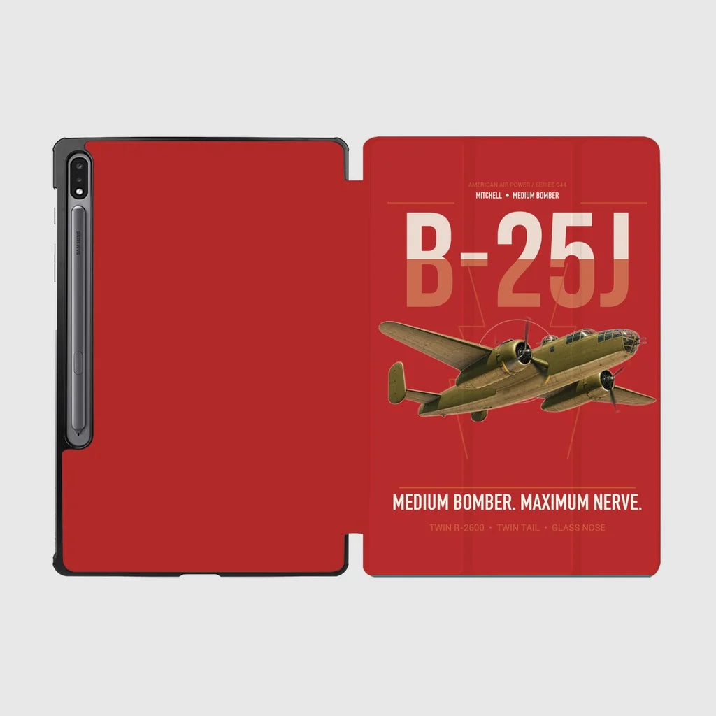 B-25J Mitchell design on red samsung tablet tablet case