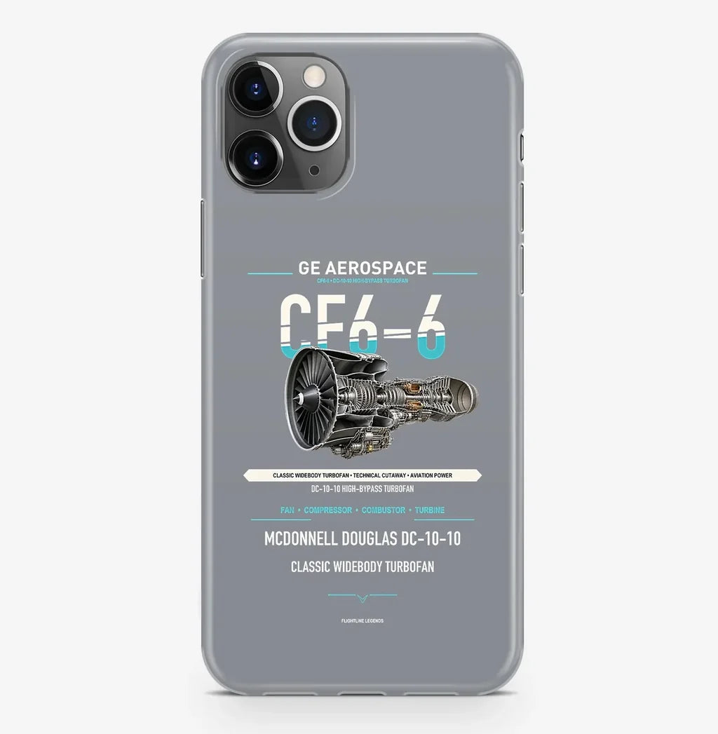 CF6-6 Case ProMax design on gray iphone case promax