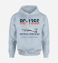 Thumbnail for RC-135S Cobra Ball design on light blue double-side hoodie, single-side print