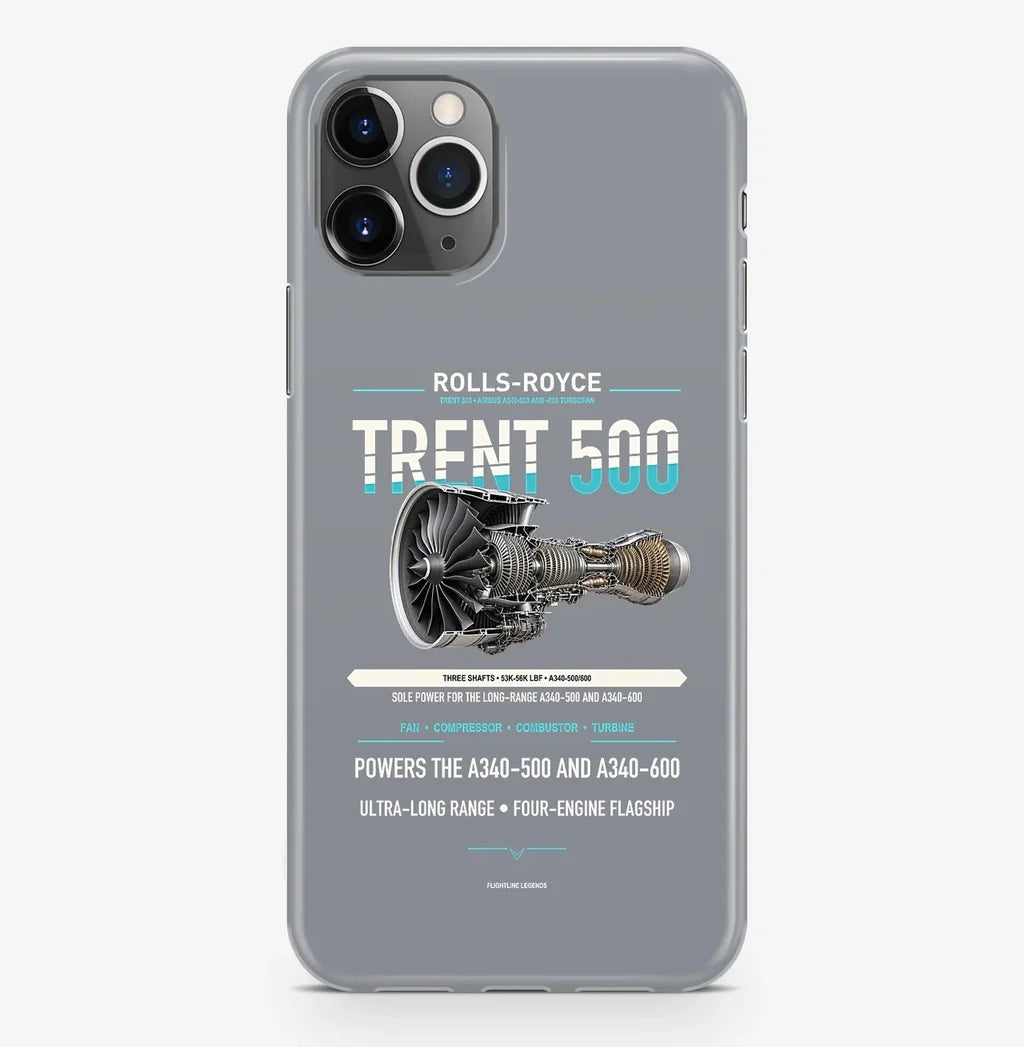 TRENT 500 Case ProMax design on gray iphone case promax
