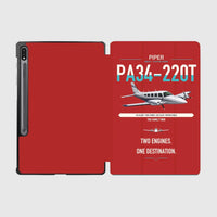 Thumbnail for Piper PA-34-220T Seneca V design on red samsung tablet tablet case