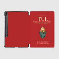 Thumbnail for Tulsa International Airport (TUL) design on red samsung tablet tablet case