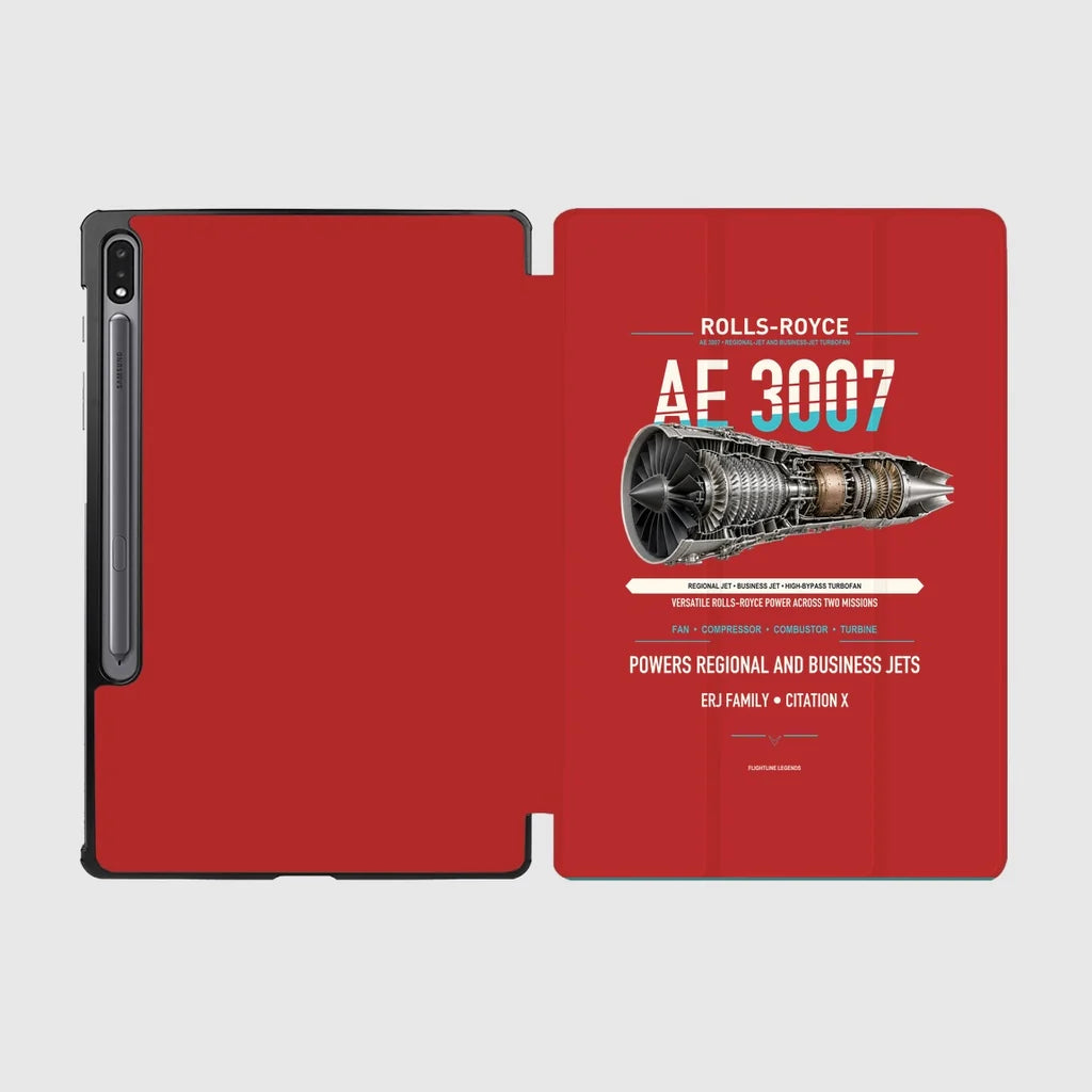 AE 3007 design on red samsung tablet tablet case