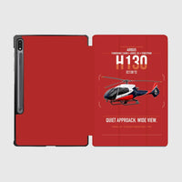 Thumbnail for Airbus H130 design on red samsung tablet tablet case