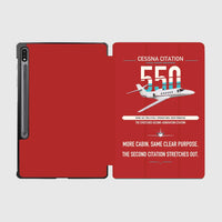 Thumbnail for Cessna Citation 550 - Citation II design on red samsung tablet tablet case