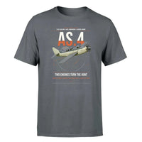 Thumbnail for Fairey Gannet AS.4 design on gray t-shirt, single-side print