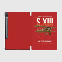 Thumbnail for SPAD S.XIII C.1 design on red samsung tablet tablet case