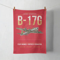 Thumbnail for B-17G Flying Fortress design on red towel
