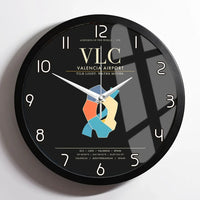 Thumbnail for Valencia Airport VLC Wall-Clock Framed - Black